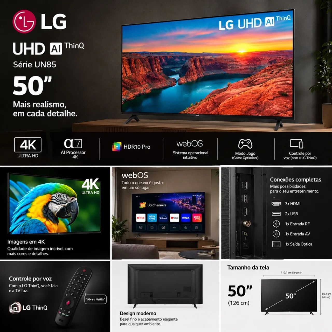Smart Tv 50? Un85 LG