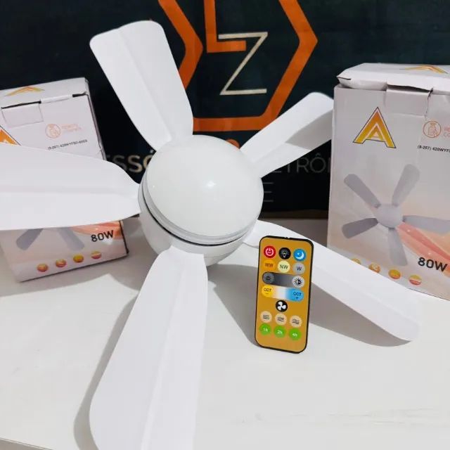 Ventilador teto com Luz Led e controle Remoto - Foto 2