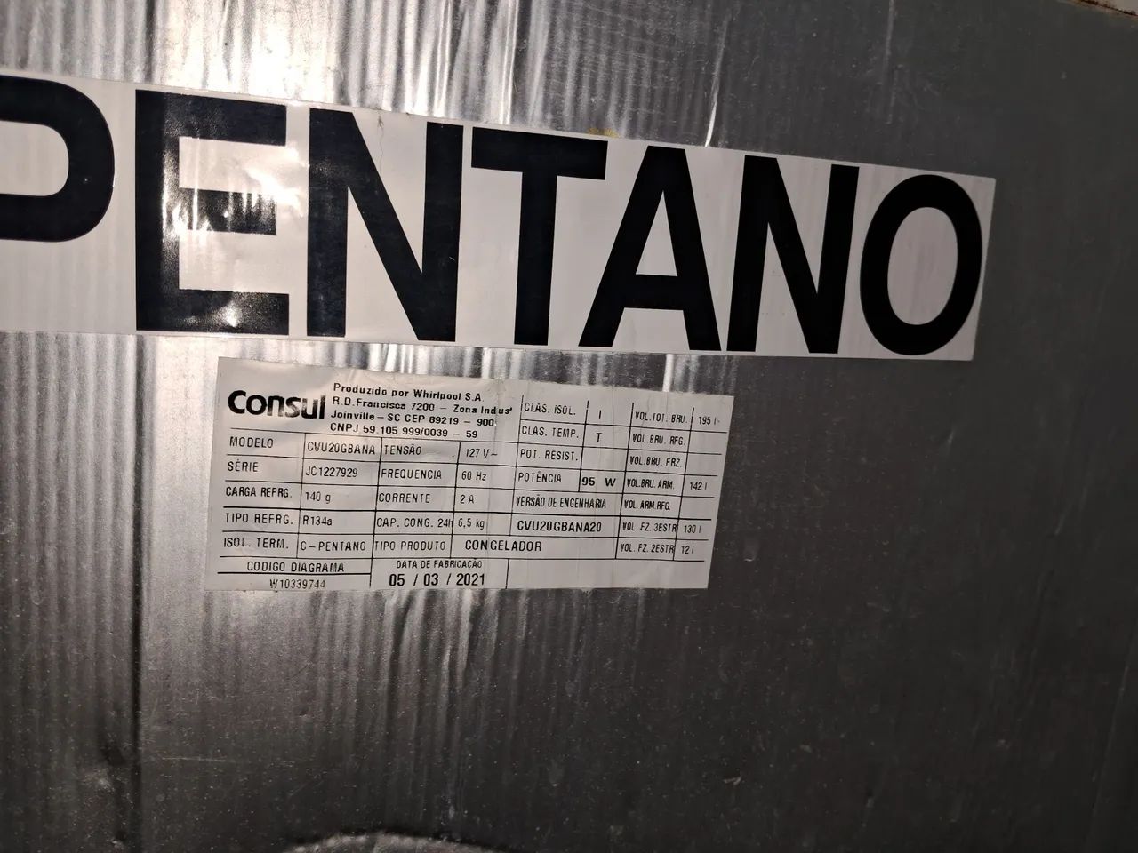 Freezer Vertical Consul com defeito  - Foto 5