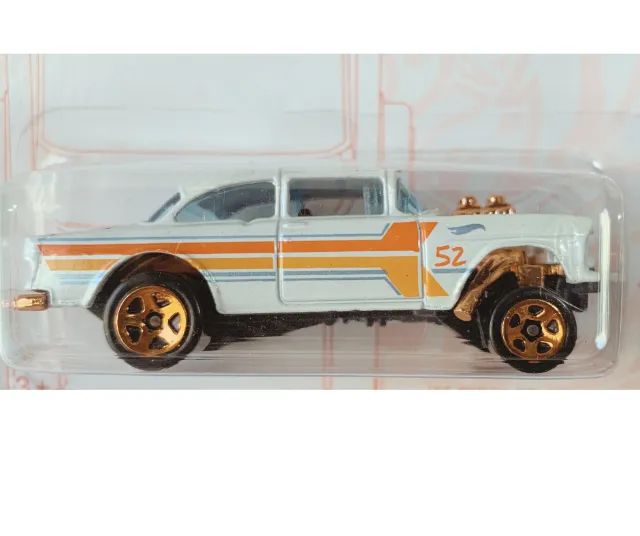 Hot Wheels 55 Chevy Bel Air Gasser -  Pearl & Chrome - Foto 2