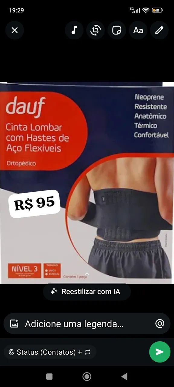 Cinta lombar nível 3 - Foto 2