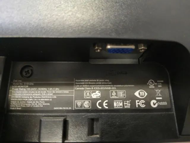 Monitor Dell E1912HC - 19 polegadas 1366x768 LED  - Foto 4