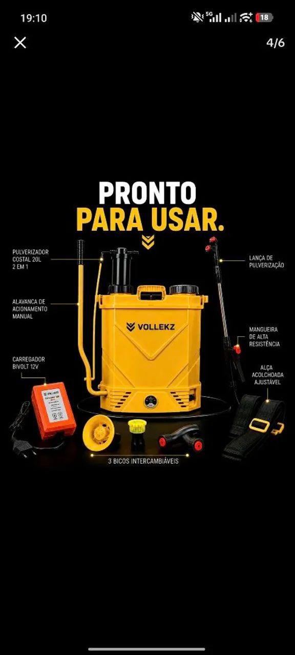 Pulverizador eletrico e manual  - Foto 3