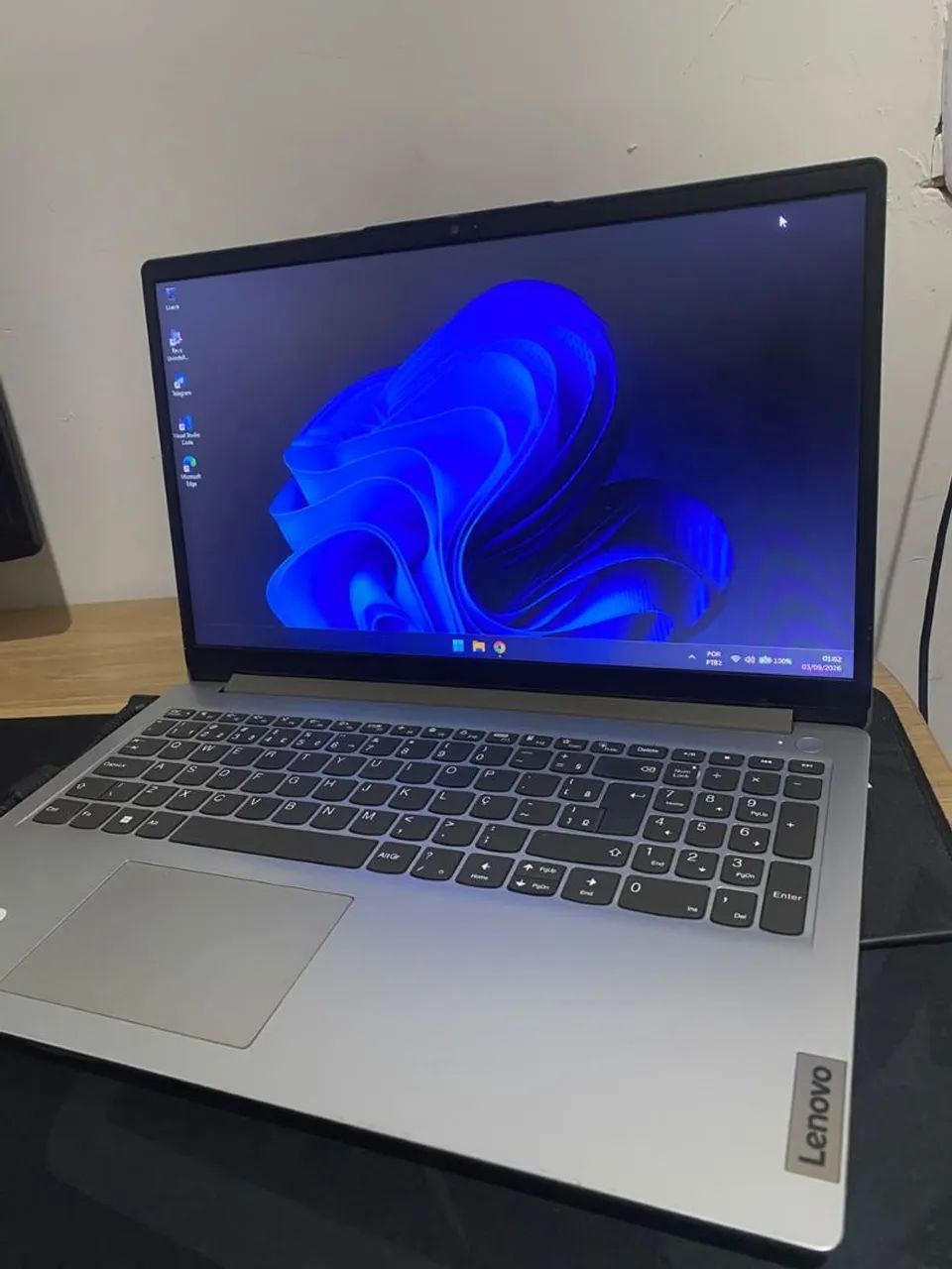 NOTEBOOK LENOVO RYZEN 5 7 GERAÇÃO, 8 DE RAM DDR 5 E SSD 500 - Foto 3