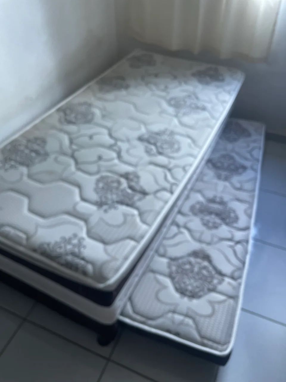Colchão conjugado box solteiro com colchão auxiliar (bicama)