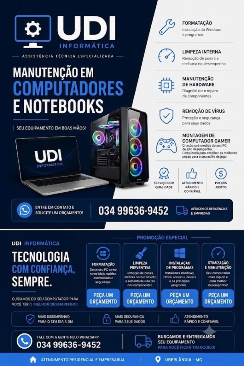 Assistencia de informática em Uberlândia