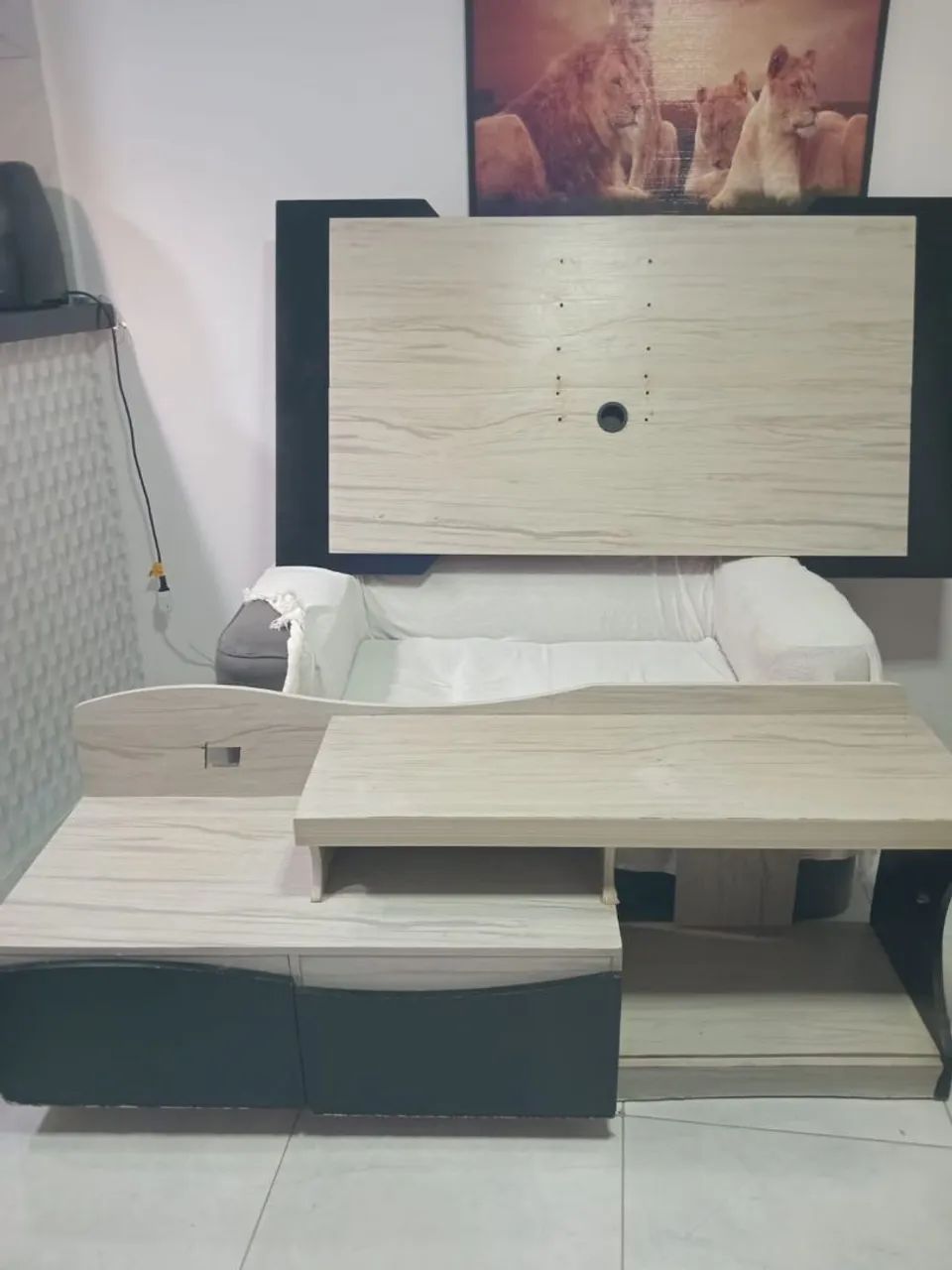 Rack com painel 170 reais