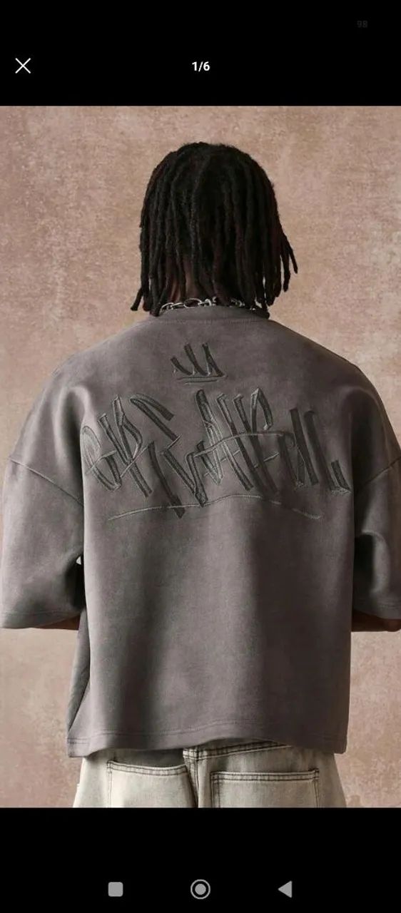 2 Camisetas Oversize Tamanho G - Foto 2