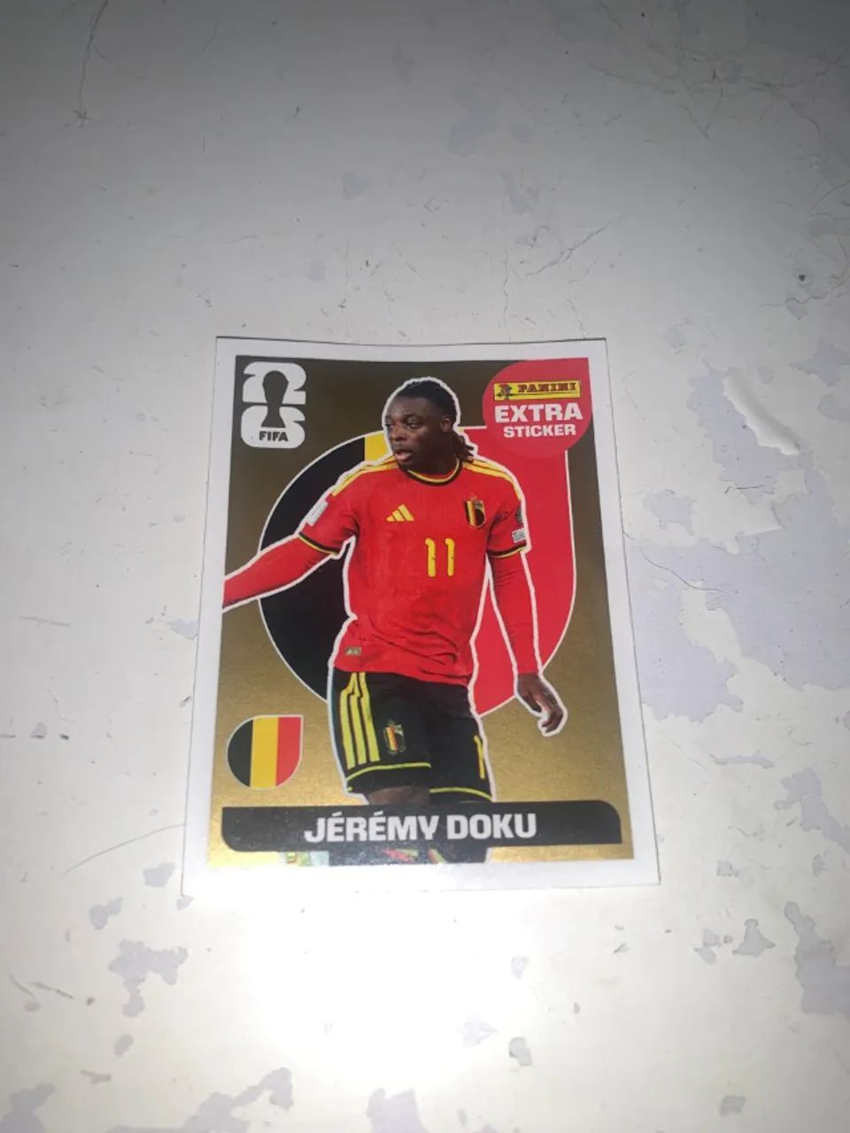 Figurinha Extra Legend Dourado / Jérémy Doku Copa 2026