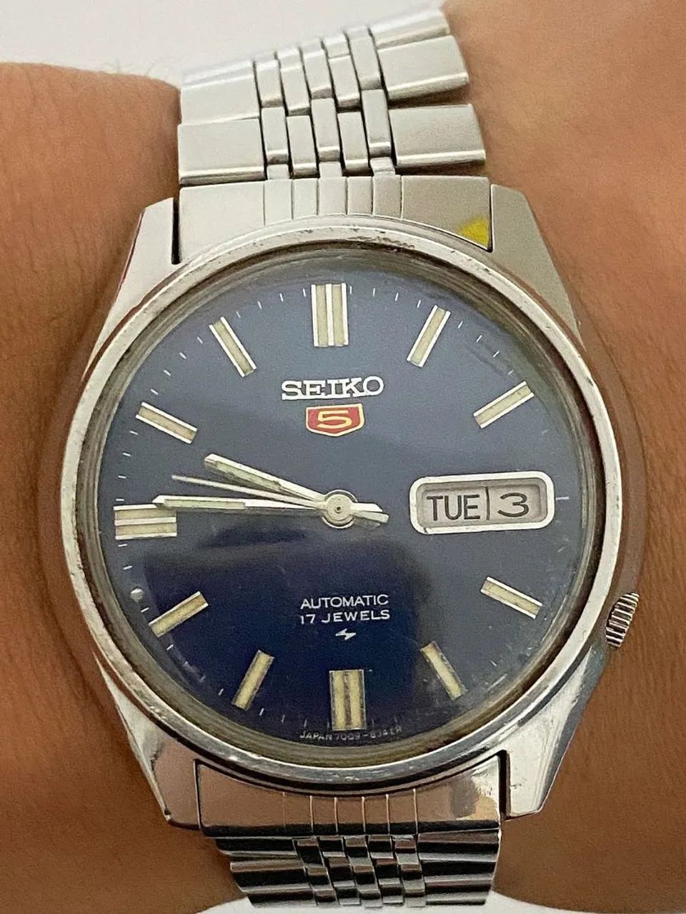 Relógio Seiko 5 automático.
