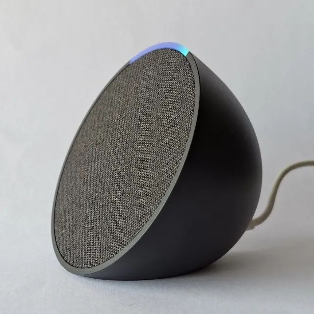 Amazon Echo Pop Smart Speaker Com Alexa Preto - Foto 2