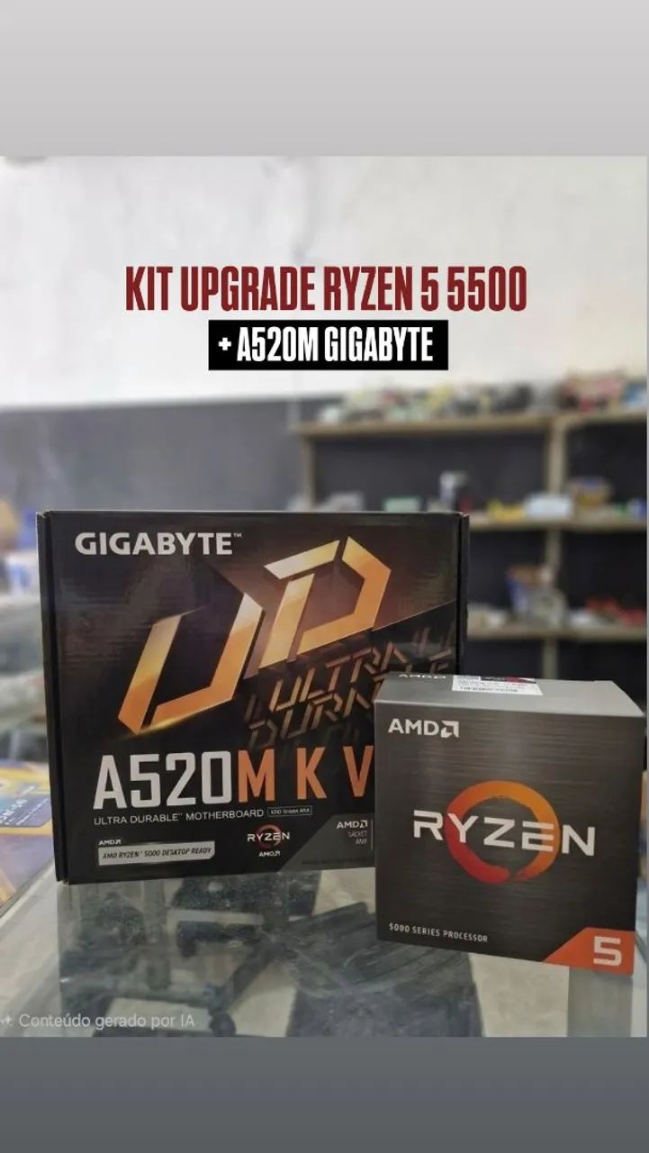 KIT UPGRADE RYZEN 5 5500 + A520M + 16GB