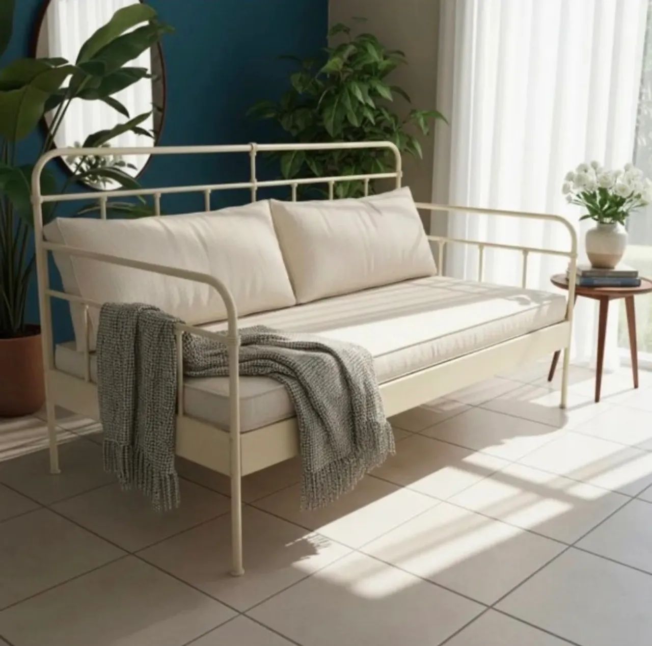 Sofá cama estrutura de ferro  - Foto 2