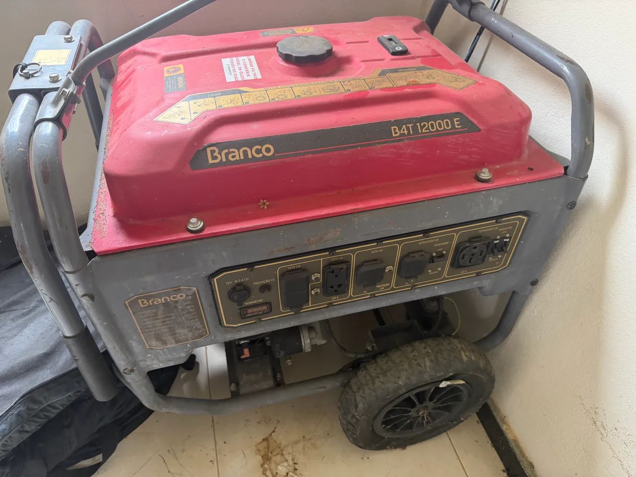 Gerador de energia a gasolina branco B4T 12000E - Foto 5
