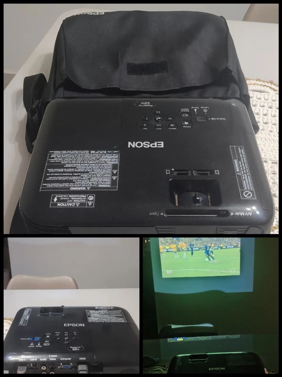 Projetor Epson S31+ usado, Funcionando perfeitamente. 