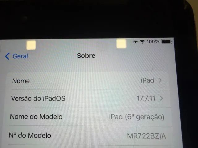 Ipad 6 128GB Wifi + Celular (REDE) ORIGINAL COM CAIXA. - Foto 2