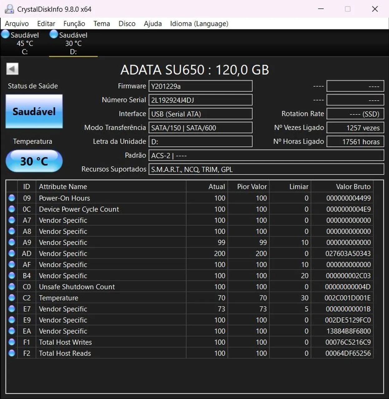 HD SSD 120gb adata - Foto 2