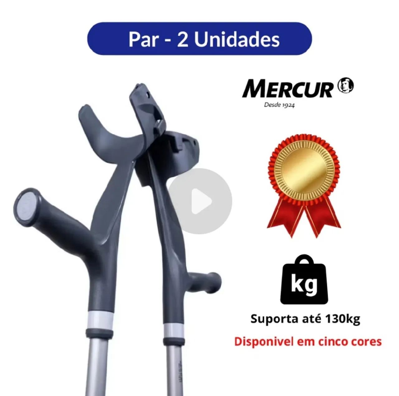 Par de Muletas Mercur  - Foto 3