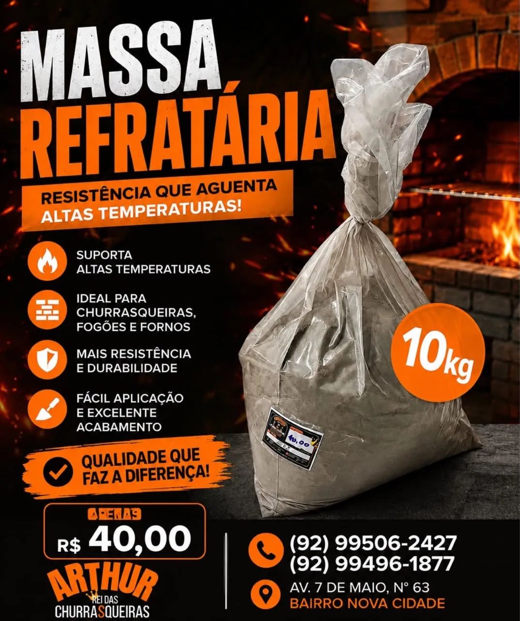 Massa refratária 