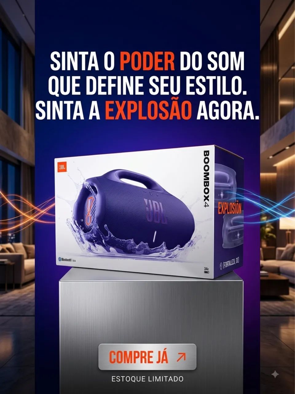 Bombox 4 roxa