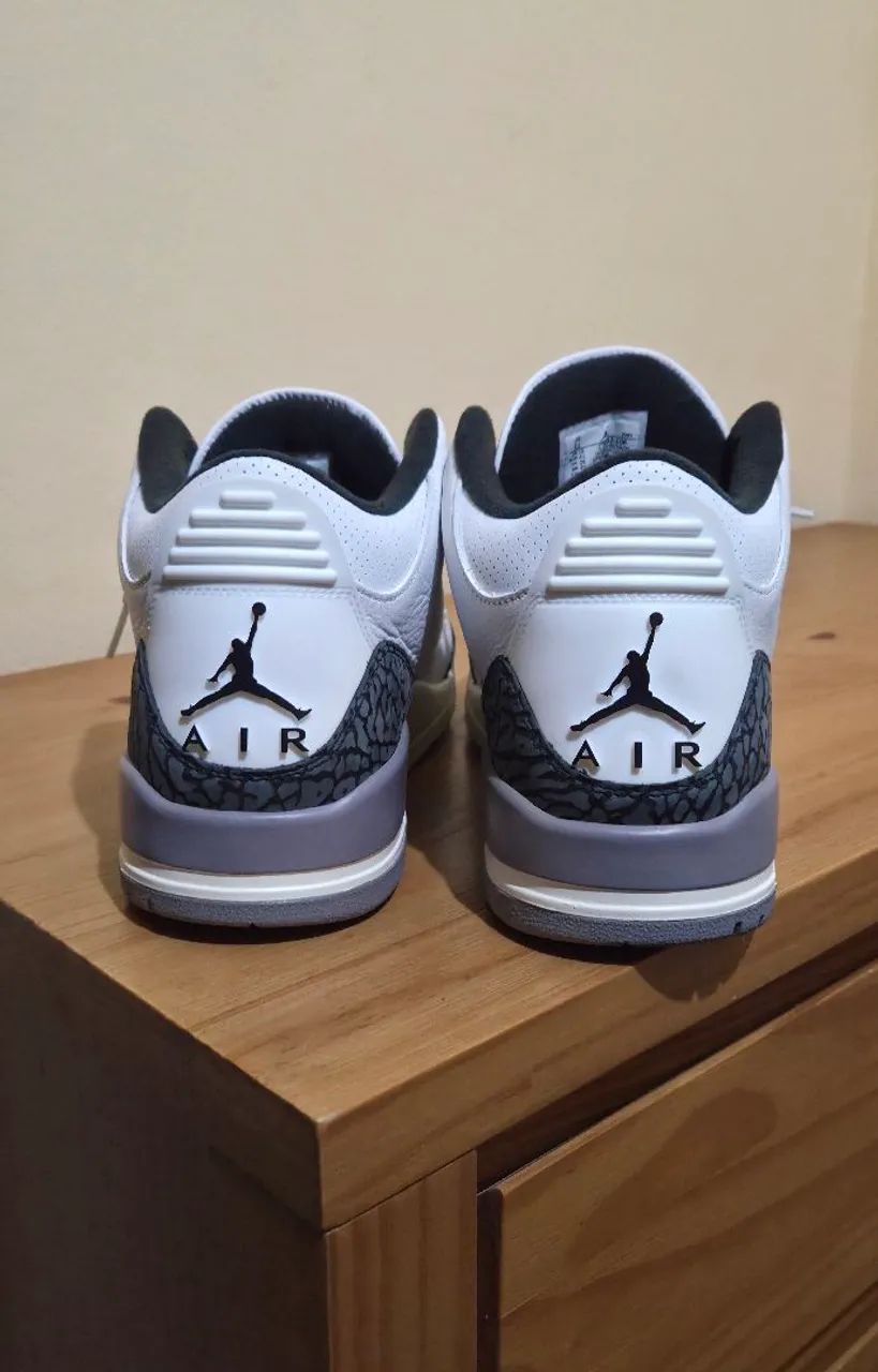 tênis nike air jordan 3 cement grey 43 - Foto 3