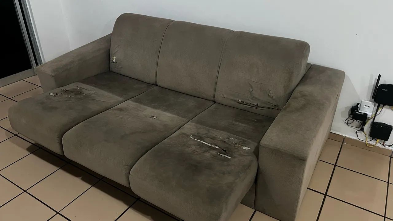 Sofá retrátil 3 lugares - Foto 3