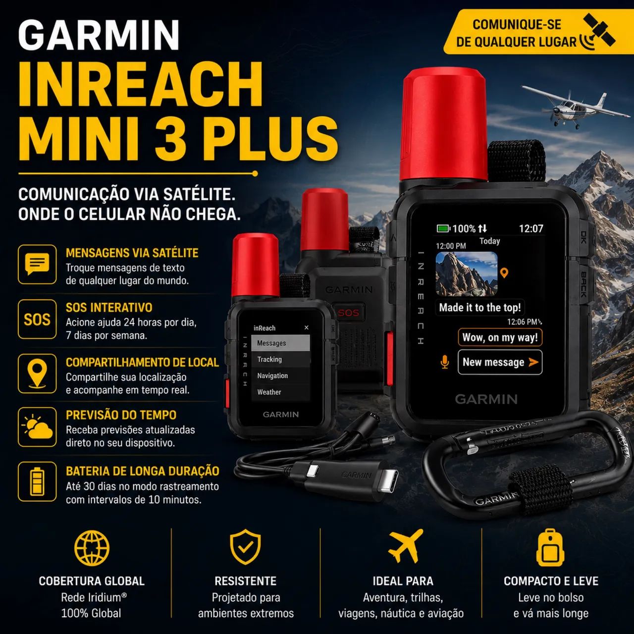 ? GARMIN inReach Mini 3 Plus - Novo | Pronta Entrega - Foto 2