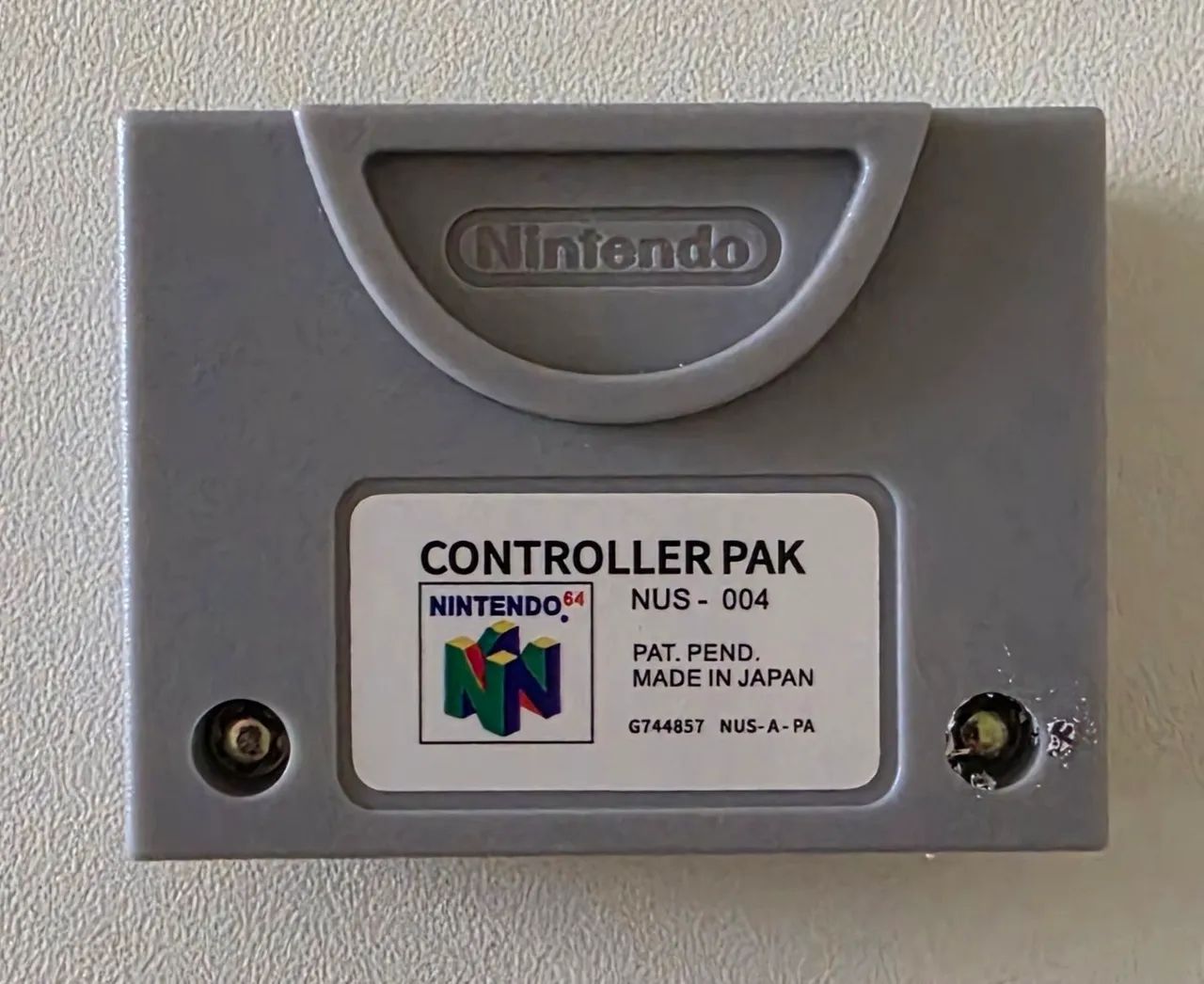 Controller Pak. Nintendo 64