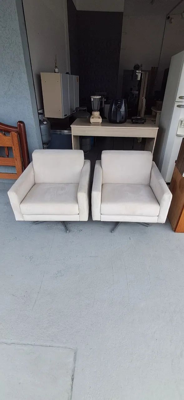 Poltronas brancas modernas  - Foto 2