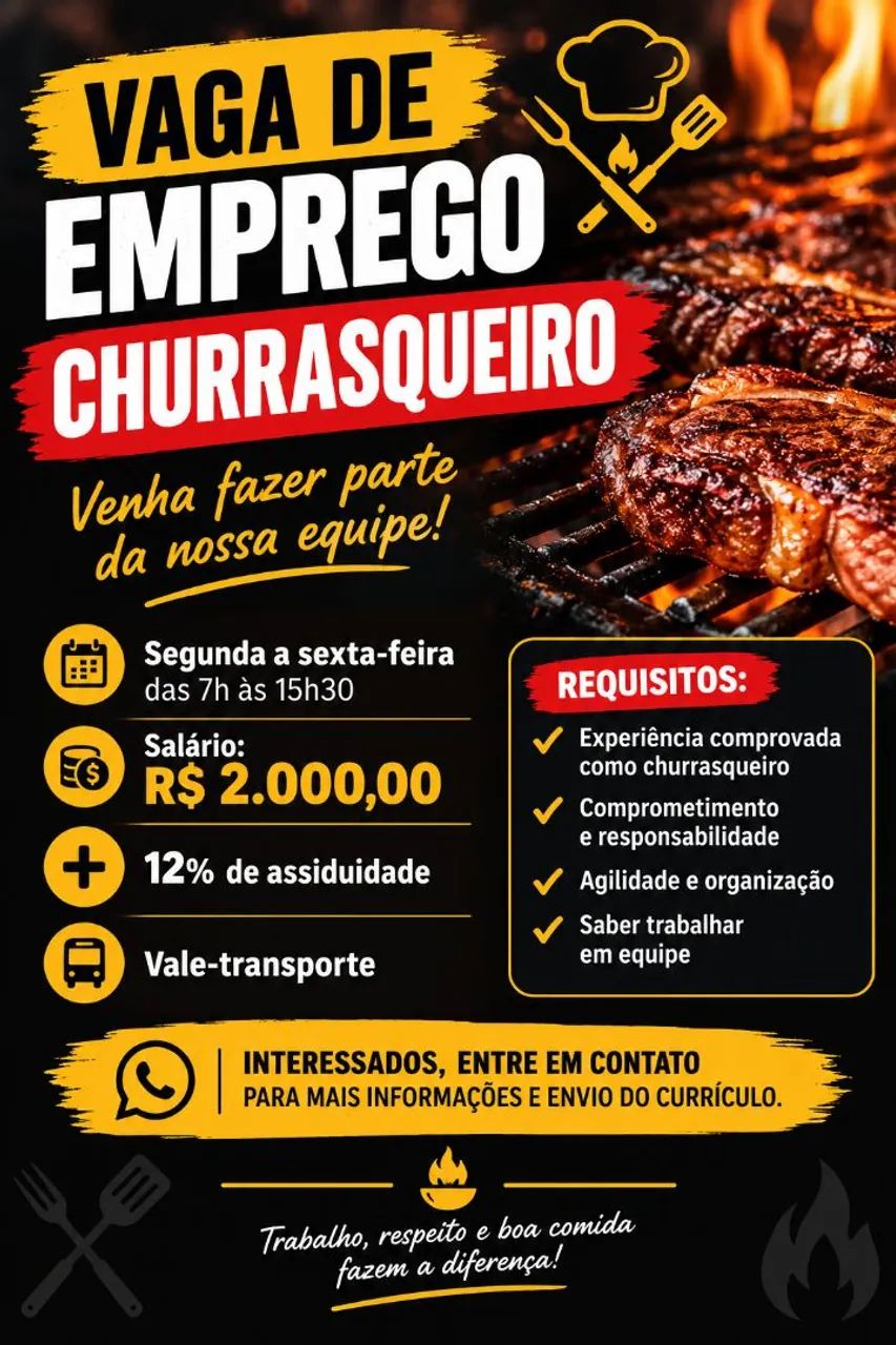 Contrata churrasqueiro  - Foto 5