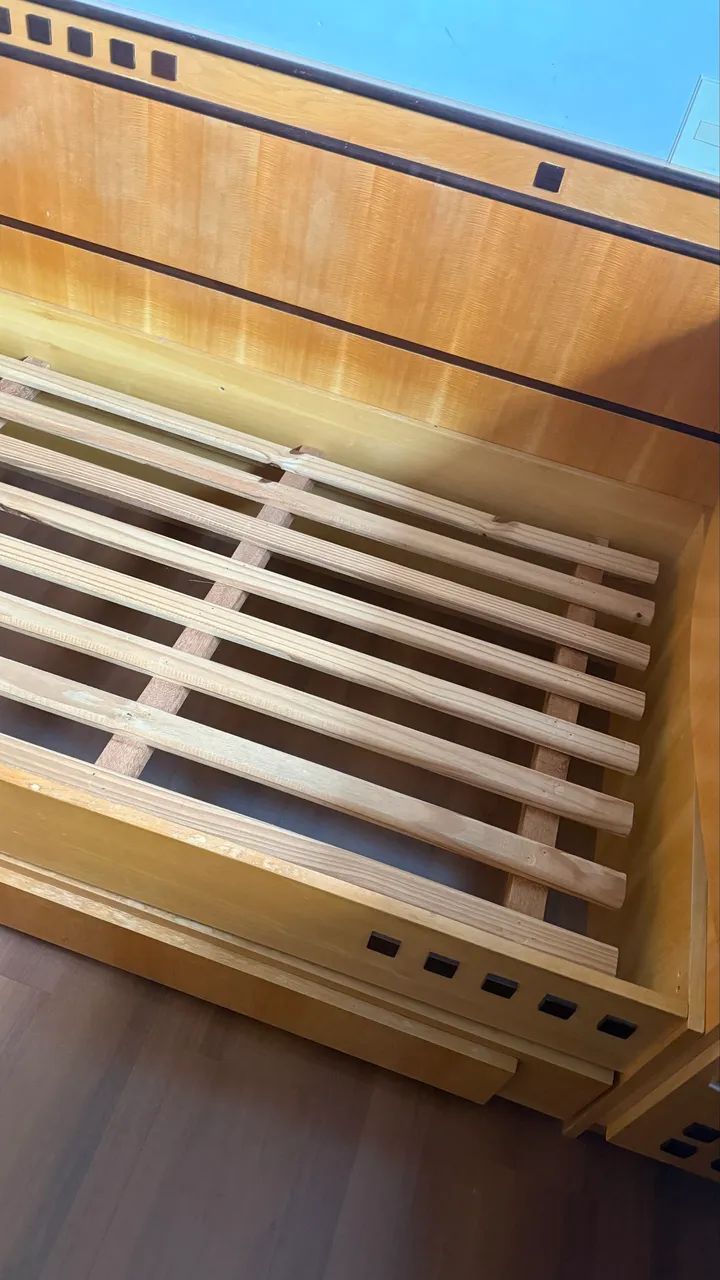 2 Bases de cama de solteiro em madeira  - Foto 4