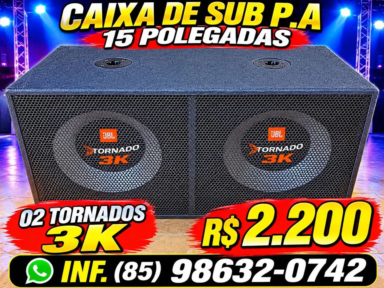 CAIXA DE SUB DUPLA 15 POLEGADAS 