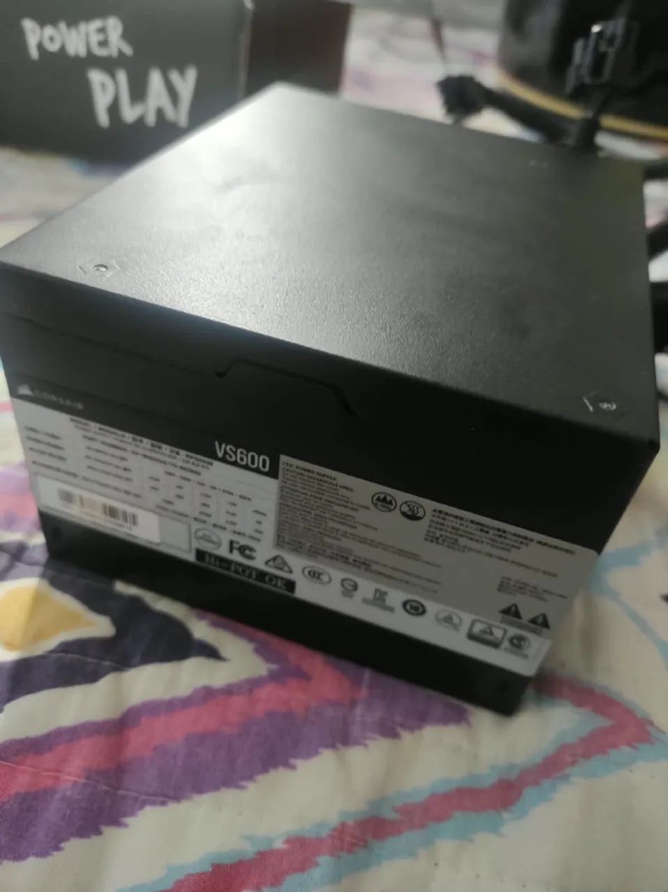 Fonte Corsair VS600 600W (Na Caixa / Estado Impecável) - Foto 4
