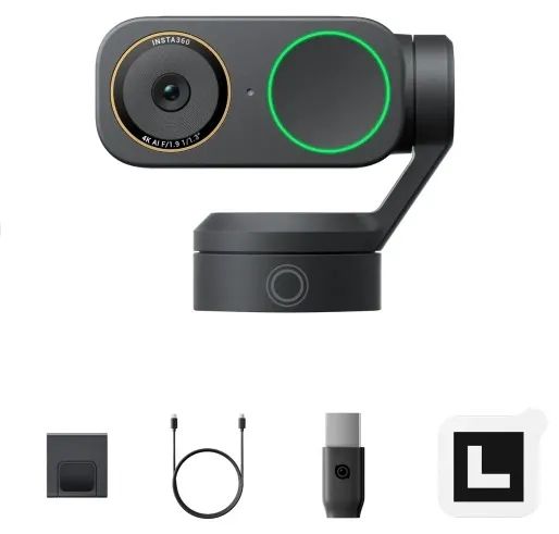  Webcam insta 360 link 2 , 4K super nova com caixa!