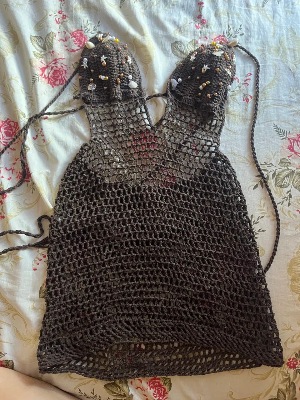 Vestido de crochê
