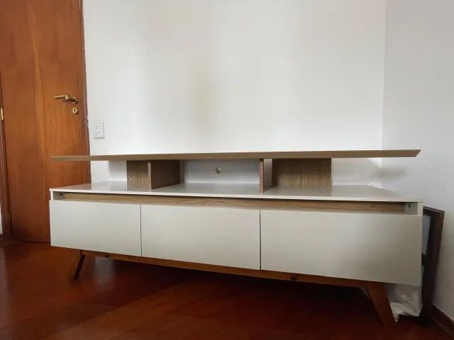Rack Bancada Rubi para TV de até 65 Polegadas - Perfeito Estado (Pronto e Montado!) - Foto 2