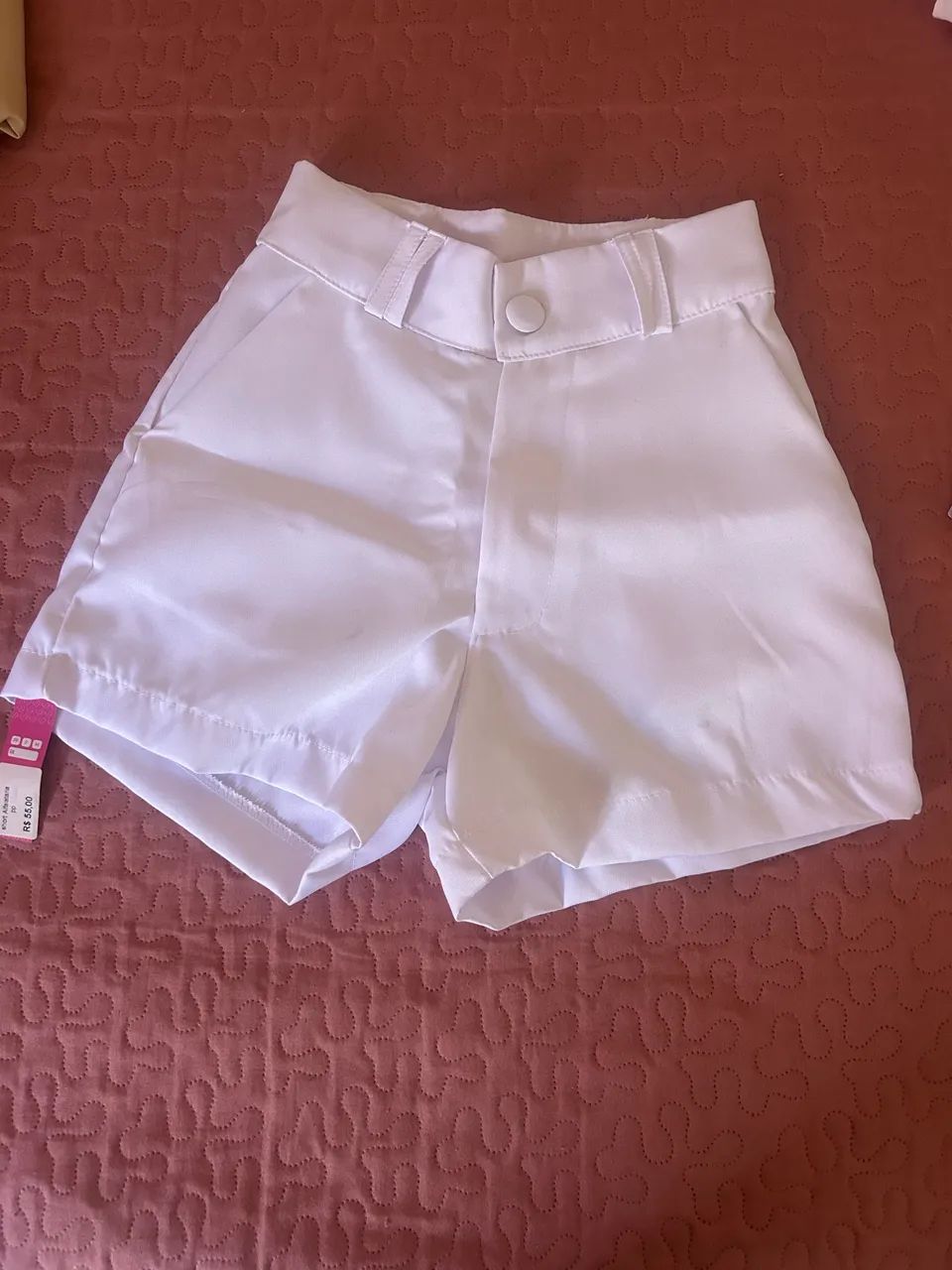 Short alfaiataria branco 
