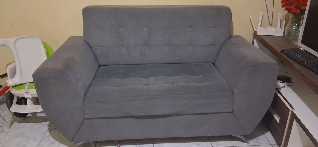 Sofa dois lugares, usado e em bom estado de conservação. - Foto 2