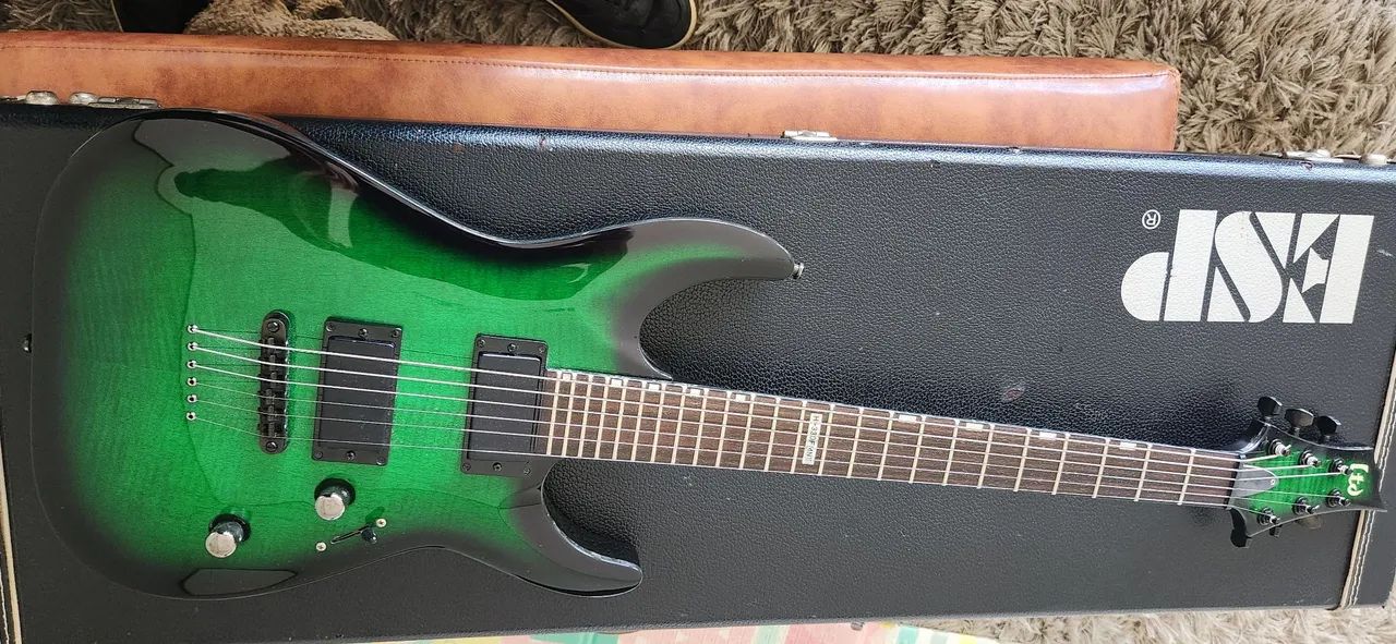 Guitarra ESP LTD HH com Gotoh, EMG 81/85 e Case ESP Original