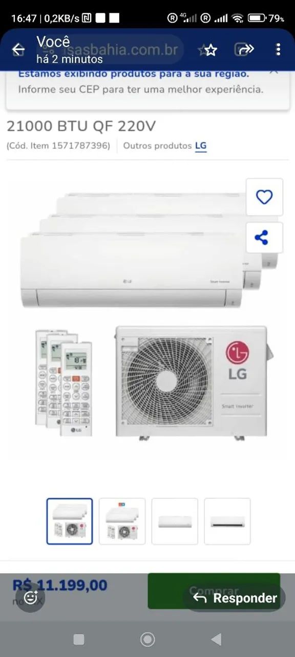  Ar condicionado 36 mil BTU, multi TRI split , tri = 3 vaporizadora  de 12 Mil BTU cd. - Foto 6