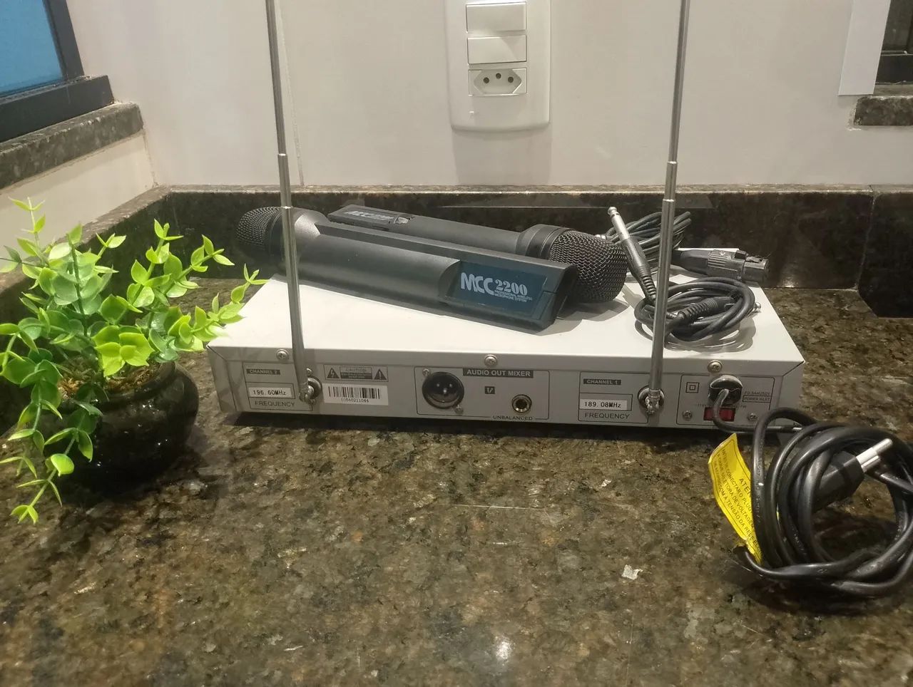 Microfone Duplo Sem Fio Smart MCC-2200 VHF - Foto 3