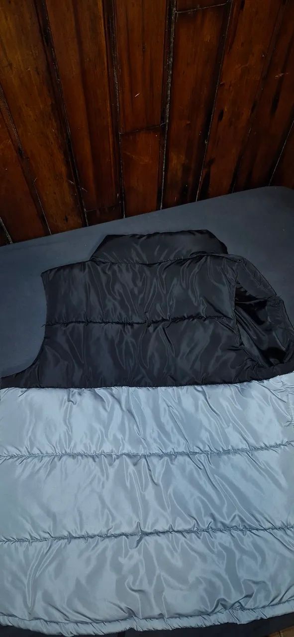 Colete Puffer Playstation Preto Cinza - Foto 3