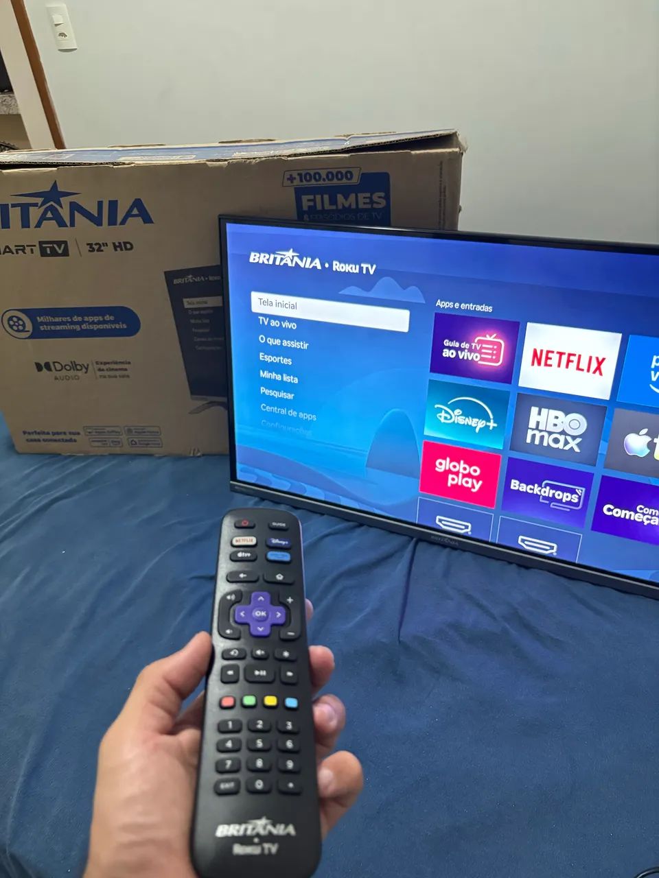 SMART TV BRITÂNIA 32? ROKU TV