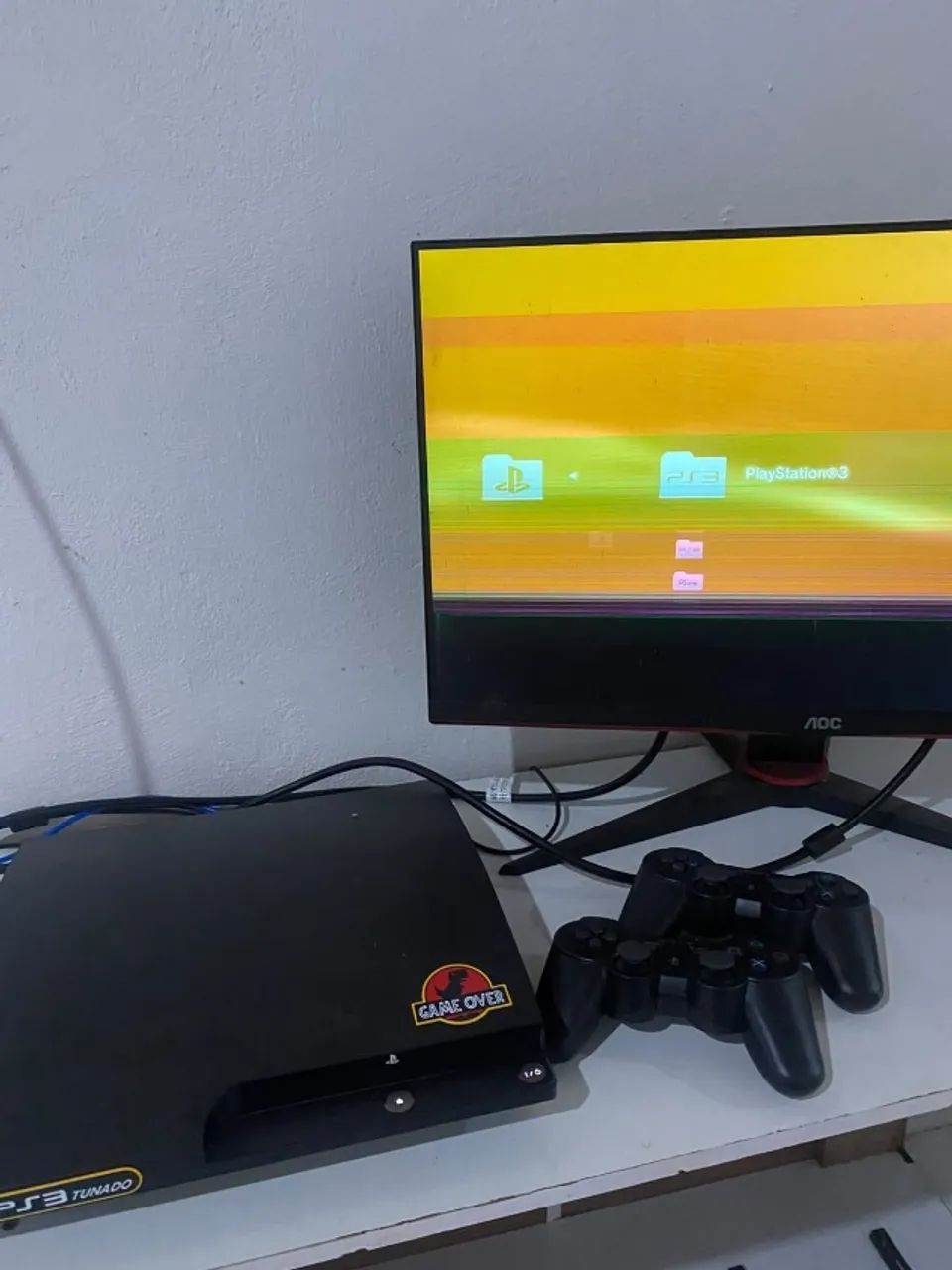 ? PS3 TUNADO ? COMPLETO COM 2 CONTROLES E JOGOS - Foto 2