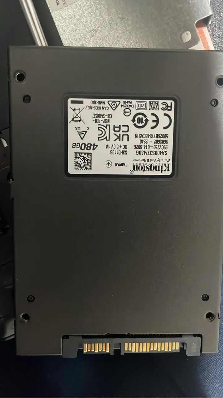 Ssd kingston sata 480 gb saudável  - Foto 2
