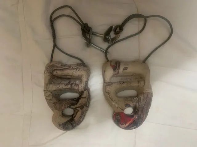 Agarras para escalada e fortalecedor de mãos 