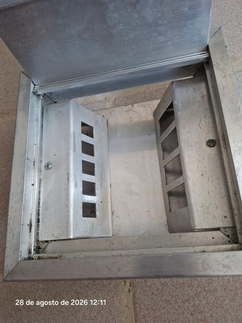 Caixa de piso elevado dupla em alumínio  - Foto 2