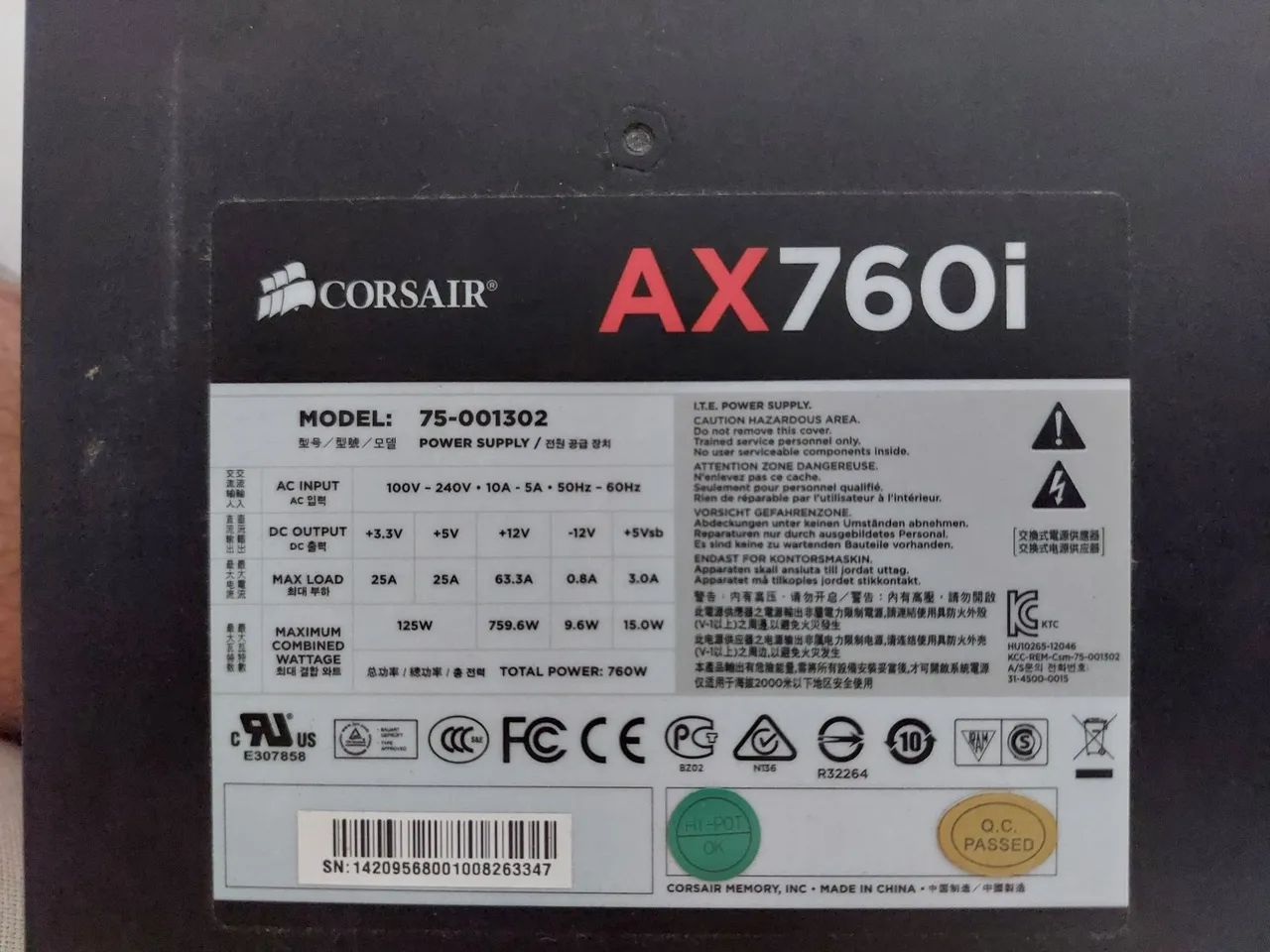 Fonte Modular Corsair AX760i - Foto 2