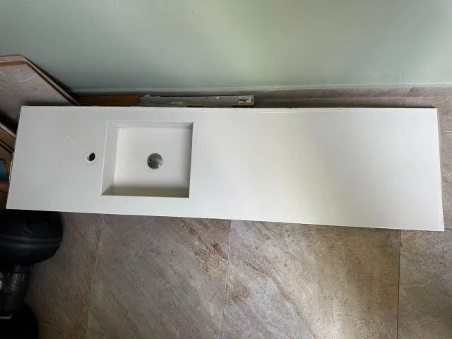 bancada com cuba de silestone
