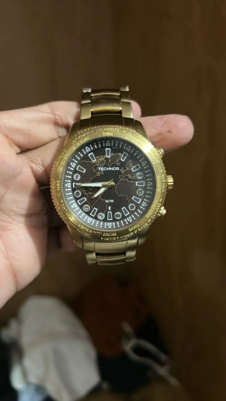 Relógio Technos Connect Híbrido Dourado  - Foto 3